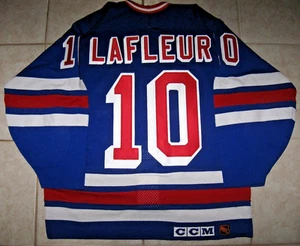 Camiseta deportiva #10 Guy LAFLEUR New York Rangers auténtica ON-ICE COSBY CCM, talla 46 para hombre - Imagen 1 de 4