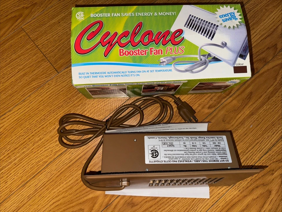 Cyclone  9004150 Automatic Register Booster Fan, CM-300, Steel, Brown - Image 1 of 4