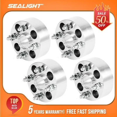 4Pcs 2" 4x100 Hubcentric Wheel Spacers 12x1.5 54.1mm For 1991-2001 Ford Escort - Image 1 of 4