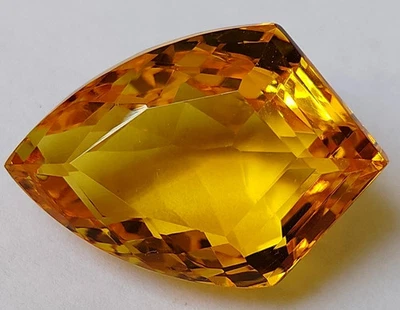 100+ Ct. Large Yellow Citrine Fancy Cut Loose Gemstone - Image 1 of 4