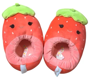 Squishmallow Strawberry Slippers women Size 7 – 8 Cute Happy feet Fun Sleep - Picture 1 of 14