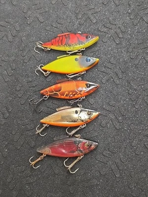 (5) Lote de 5 señuelos de pesca Bill Lewis 1/2 OZ Rat-L-Trap Crankbait Foto 1 de 4