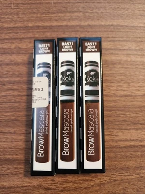 3 Kokie Cosmetics Brow Mascara Tinted Eyebrow Gel BA571 Light Brown NIB - Image 1 of 2