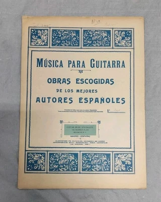 Capricho Arabe-Francisco Tarrega Sheet Music Spanish Classical Transcriptions #2 - Image 1 of 3