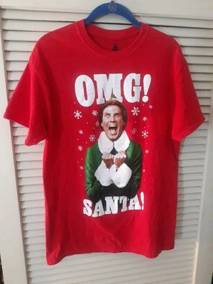 Hombre Elfo OMG! SANTA! Camiseta Ripple Junction Talla Mediano Foto 1 de 4