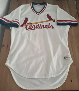 Vintage 80s St Louis Cardinals Authentic Rawlings Home Jersey Size 44 - Picture 1 of 11