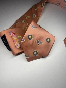 Corbata Ted Baker London para hombre floral melocotón 100 % seda 57” X 3,5” - Imagen 1 de 10