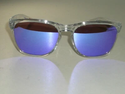 56[]17 149mm OAKLEY PURPLE MIRRORED TONE LENS MANORBURN SPORT SUNGLASSES w/CASE - Image 1 of 4