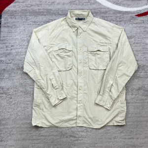 ExOfficio Adventure Shirt Extra Large Beige Tan Mesh Fish Performance Vented Men - Picture 1 of 9