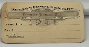 Boleto de pase de temporada de la Liga B 1941 Warren Spahn edad 20/19 victorias/era de 1,83 menores⚾️ - Imagen 1 de 3