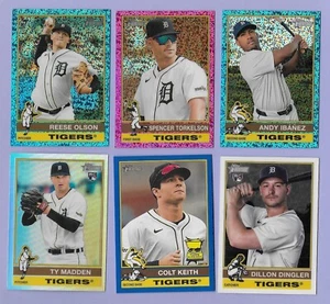 2025 Heritage Chrome TIGERS Pink, Blue Sparkle, Chrome Lot Torkelson, Colt Keith - Bild 1 von 1