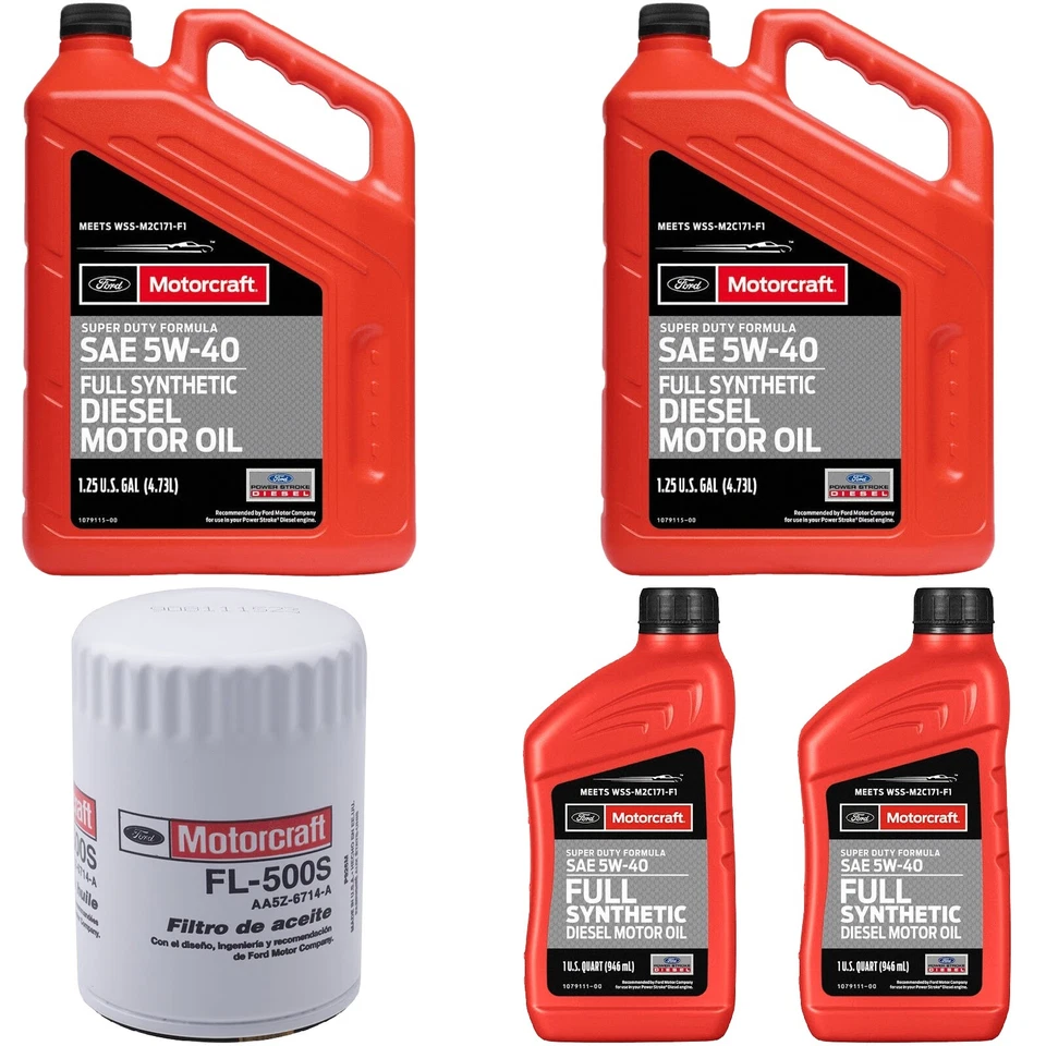 5W-40 Synthetic Oil Change kit 2015 - 2019 Ford Transit 3.2L Vin V  T250 T350HD Foto 1 de 1