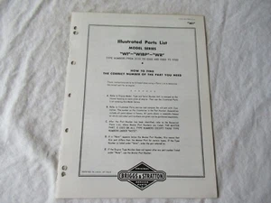 Briggs & Stratton WI WIBP WR engine parts list catalog manual - Picture 1 of 3