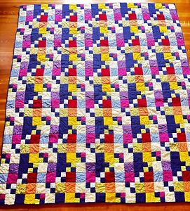 THE COMPANY STORE PATCHWORK QUILT - QUEEN, 76"X88" - COLORFUL FOR SPRING!
