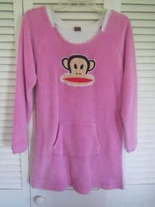 Paul Frank Julius Monkey Fleece Sleep Shirt Pajama Night Gown Womens Size M Pink - Picture 1 of 11