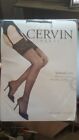 CERVIN Sensual 20 Denier lacetop stockings, Size 6, White, New