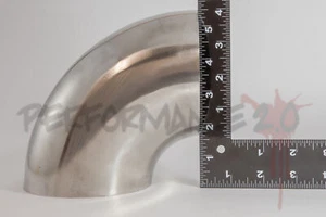 4” Ultra Tight Radius Mandrel Bend 90 Degree 304 Stainless Steel 0.84D Exhaust - Picture 1 of 5