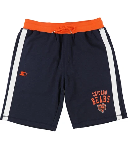 STARTER Mens Chicago Bears Athletic Sweat Shorts, Blue, Large Cover
