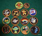 GIRL SCOUT BADGES - SET OF 14 BROWNIE PRE TRY-ITS - SOUTHWEST & WESTPORT CONN