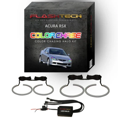 Dream Color Chasing Dynamic LED Halo Ring Kit para faros Acura RSX 2002-2004 Foto 1 de 4