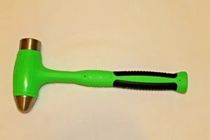 Snap On Ball Peen Dead Blow Hammer 32 oz. Manija de agarre suave verde HBBD32 nuevo - Imagen 1 de 7