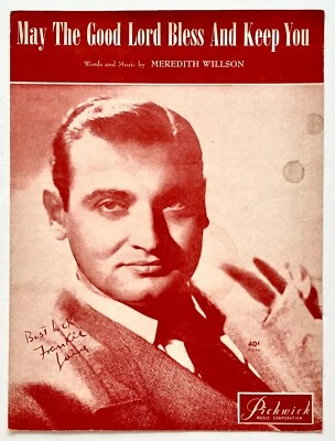 1950 May Good Lord Bless & Keep You Frankie Laine Vintage Sheet Music Religious - Image 1 of 3