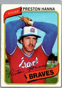 1980 Topps #489 Preston Hanna Atlanta Braves - Imagen 1 de 2