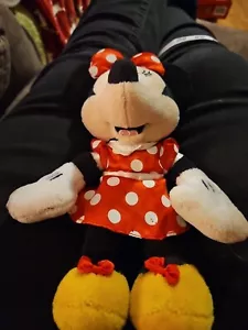 Disney Parks Minnie Mouse Plush 10 Inch Red Dress Polka Dot - Picture 1 of 10