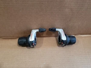 SRAM ROCKET 3 x 8 grip shift shifters With Grips MTB used vintage 3x8 speed - Picture 1 of 11