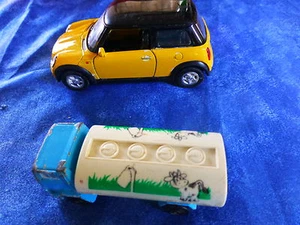 lot mignonnes  voitures de collection anciennes camion laitier et mini-cooper  - Picture 1 of 5