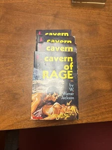 CAVERN OF RAGE by Jackson, Newsstand Lib #U143 sleaze BONFILS gga vintage pb - Picture 1 of 1