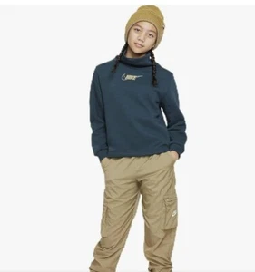 Nike Sportswear Club Fleece Big Kids Long Sleeve Funnel Neck Sz Medium  - Picture 1 of 4