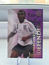 2009 Futera World Football Ashley Cole Purple Parallel England Card