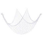 79 x 39 Inch Nature Cotton Decorative Fish Net for Ocean Party, White