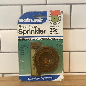 New NOS Rainjet Brass Series Sprinkler Small Circle 35c 24’ Hard To Find - Picture 1 of 8
