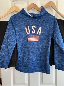 USA Sweatshirt Hoodie And 2pairs Of Sweatpants, Youth Size Med, Adidas, Reebok - Picture 1 of 11
