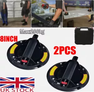 2x 8" Vacuum Suction Cup for Glass Tile Strong 400kg Bearing Pads Lifter Sucker - Picture 1 of 12