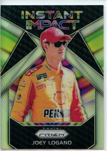 2018 Panini Prizm Racing NASCAR Instant Impact HOLO SILVER #II-8 Joey Logano