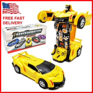 Transforming Toys Car - Robot Car Toy 2 in 1 Deformation Car, NEW Gift for Kids. - Picture 1 of 8