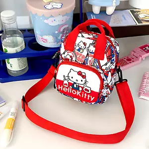 Hello Kitty Crossbody Sling Bag Korean Style AOP Graffiti Design Shoulder Bag - Picture 1 of 15