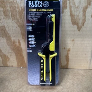 Klein Tools VDV211-100 Crimper Extended Reach Coax Compression Connector NEW - Picture 1 of 2