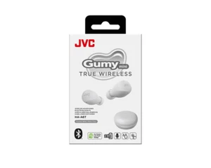 JVC Earbud Gumy Mini True Wireless Bluetooth Headphone Touch Control White A6T - Picture 1 of 13