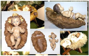 Baby Jesus Medium 10x5.5 cm H.6 with Removable Manger for Nativity and Christmas - Picture 1 of 1