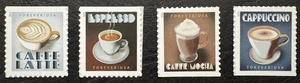 2021 Scott #5569-72, Forever, ESPRESSO DRINKS - MNH - Set of 4 Booklet Singles - Picture 1 of 1