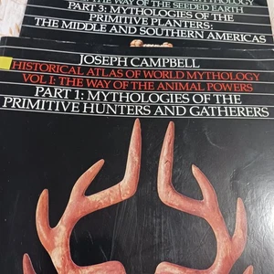 Joseph Campbell Historical Atlas of World Myths Book Lot 2 Volumes Primitives - Picture 1 of 6