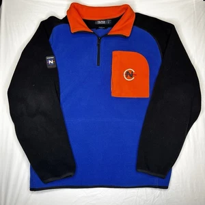 Pullover polar azul negro naranja grande Nautica Competition Urban Outfitters - Imagen 1 de 6