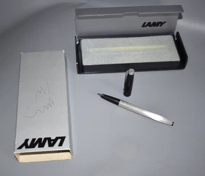 Lamy 25P Patronenfüller Füller Edelstahl gebürstet 70er Jahre Vintage top /#D2 - Bild 1 von 8