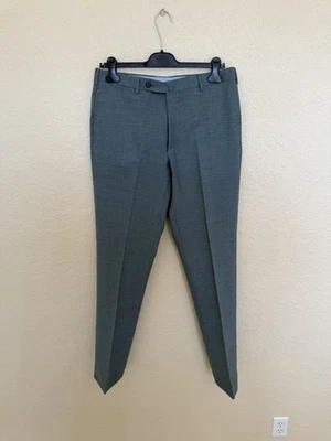 Sid Mashburn Green Blue Wool Dress Pants, Size 34 - Image 1 of 4