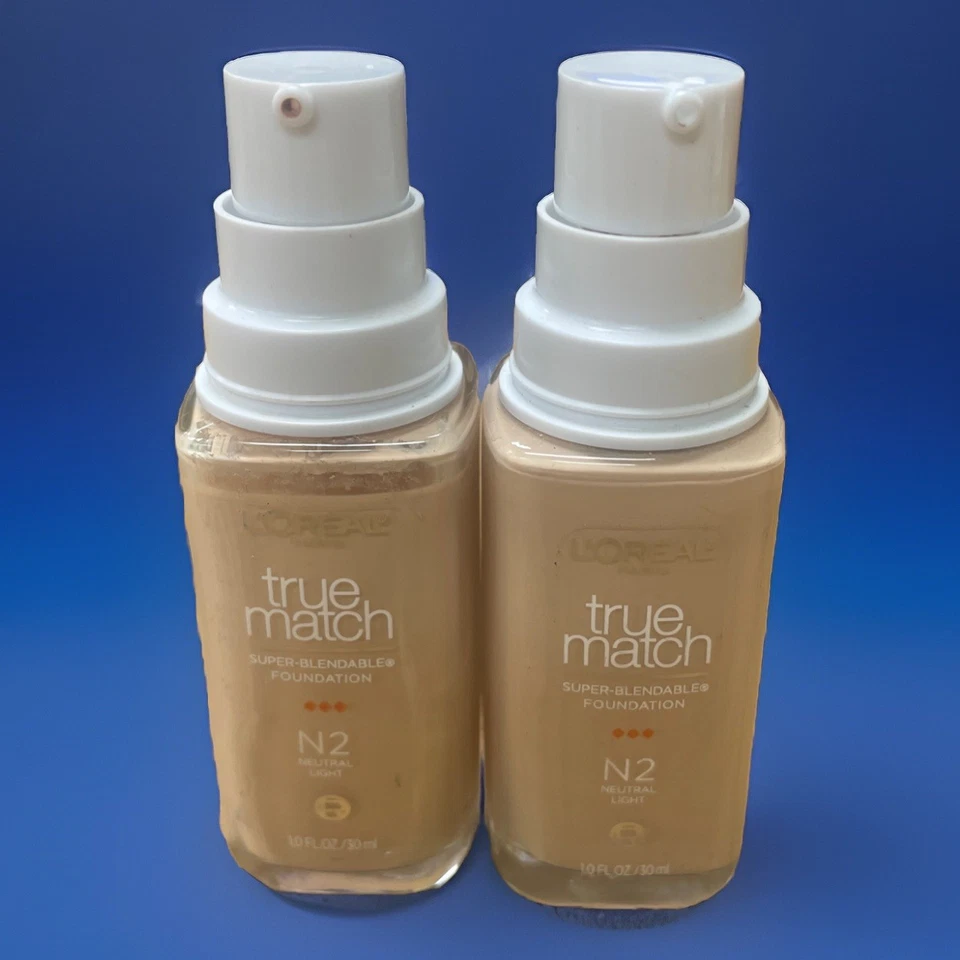 L'Oreal True Match Super Blendable Foundation N2 Neutral Light 2 Bottles Read!! - Image 1 of 1