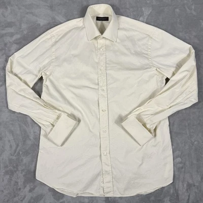 Canali Shirt Mens 16 41 White Dress Button Up Long Sleeve Italian Luxury Formal - Image 1 of 4